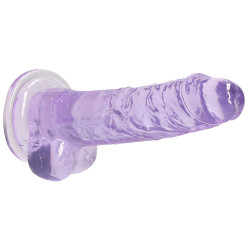 Real Rock Crystal Gode Crystal Clear 14 x 3.5cm Violet